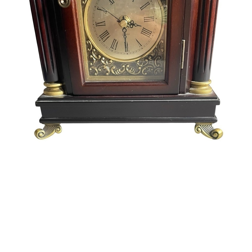 Vintage Bombay Company Horloge Belmont NOT WORKING! Cherry Wood Mantle Clock - Picture 8 of 12